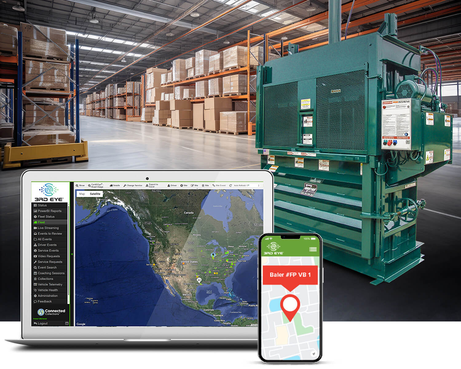 Connected Smart Baler Software Technology for baler management