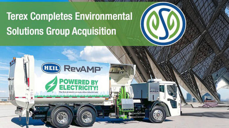 Terex Completes Acquisition of Environmental Solutions Group